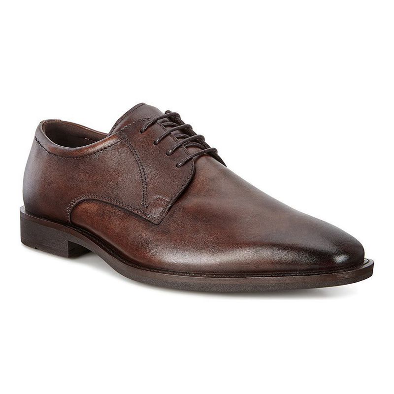 Zapatos De Vestir Ecco Melbourne Para Hombre,Marrones,870256-LTY